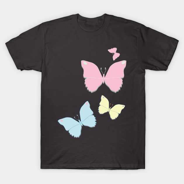 Butterflies Flying T-Shirt by emma17